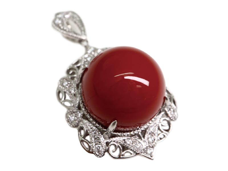 珊瑚ペンダントトップ
